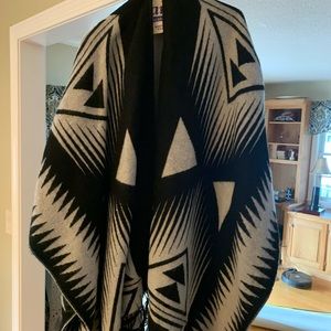 Reversible poncho from Express